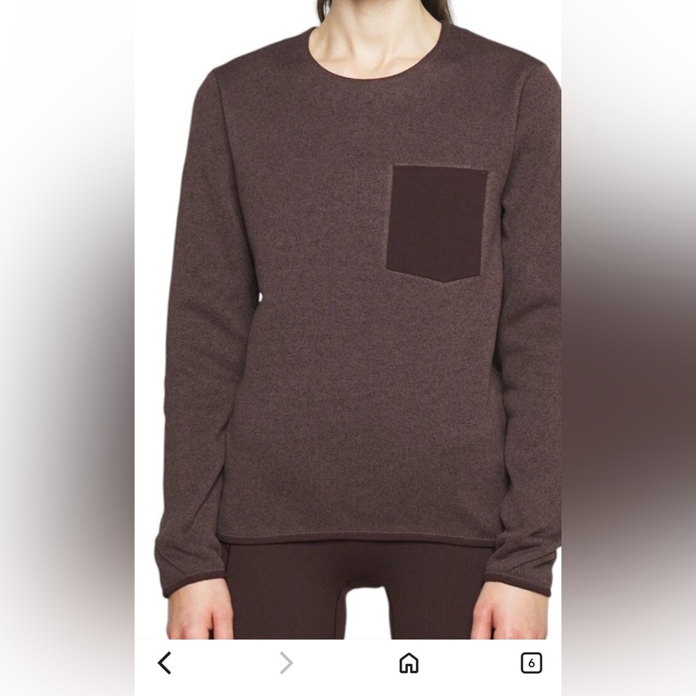 Arc'teryx Women's Brown Crewneck Pocket Sweater